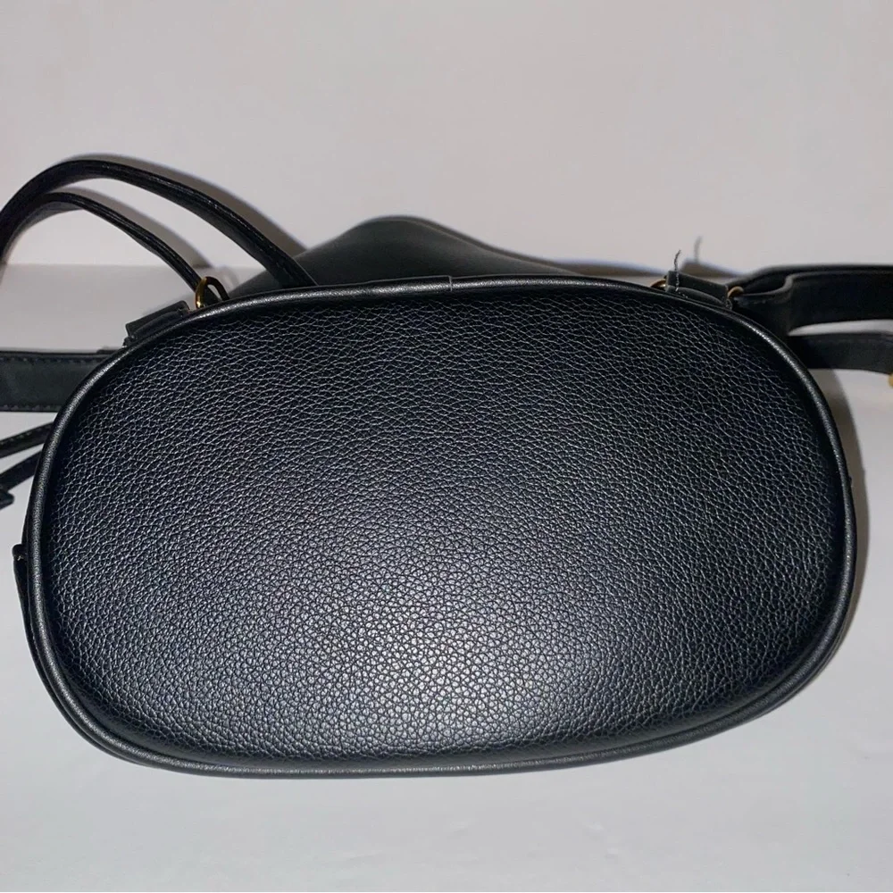 Like Dreams Black Leather chained backpack